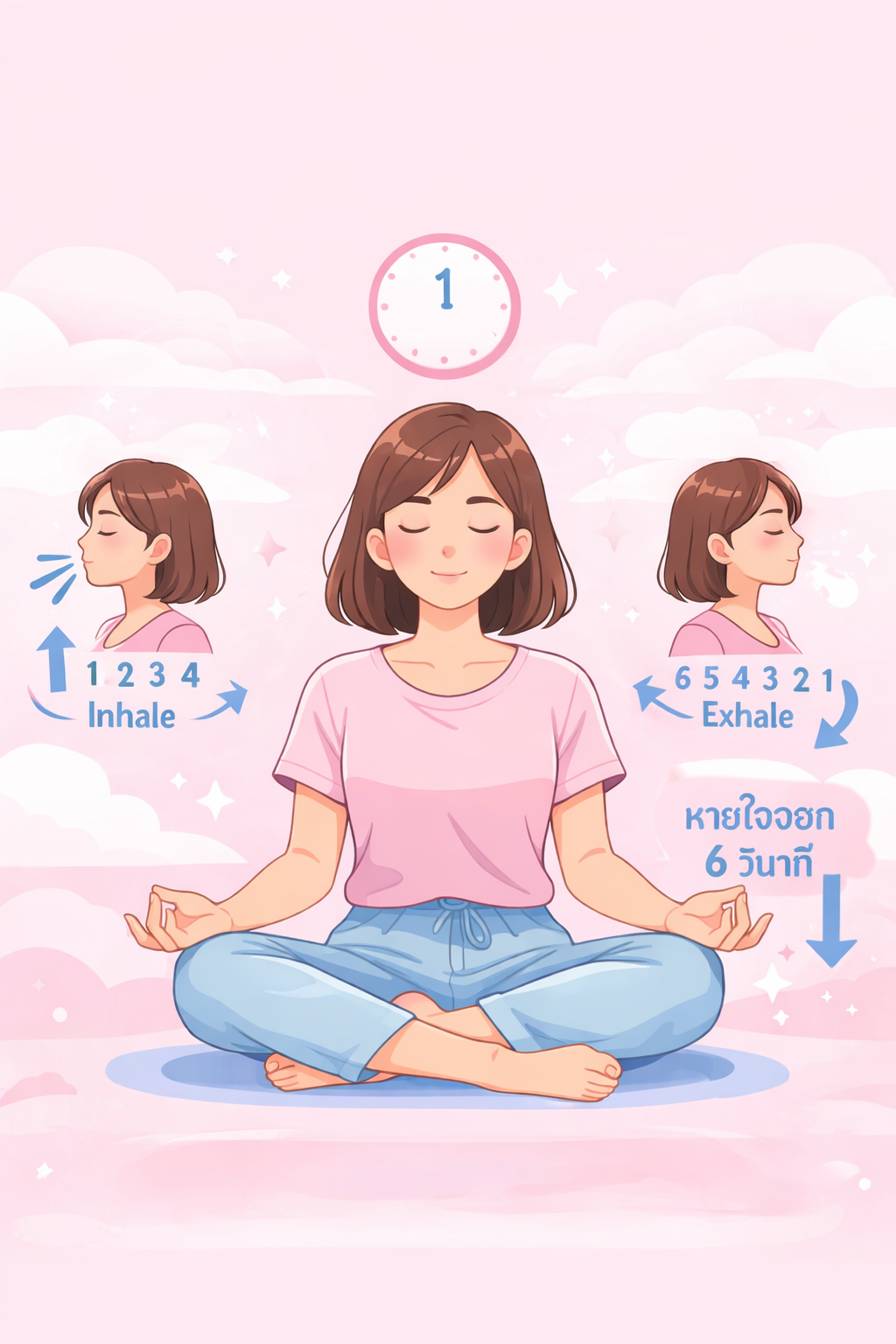 ฝึกหายใจ 1 นาที